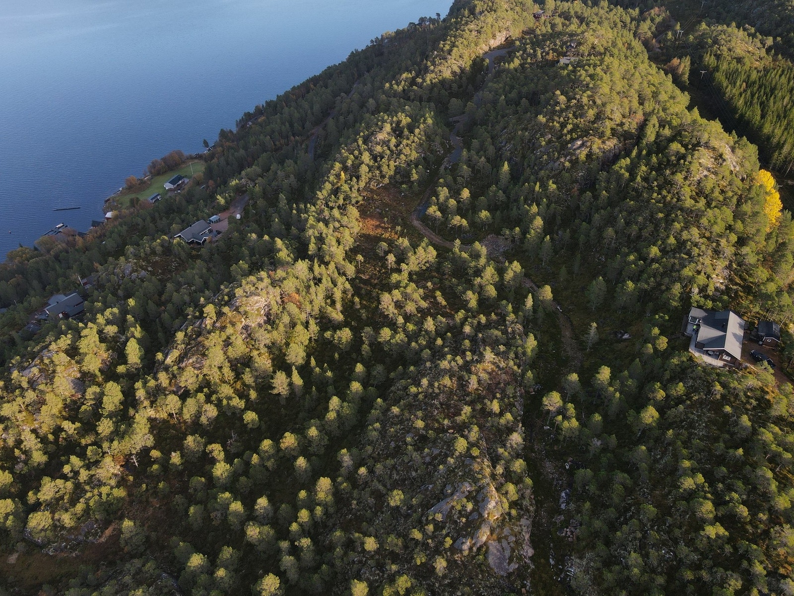 7 hyttetomter uten byggeklausul i ettertraktet hyttefelt. Bilvei helt frem til tomtene Galleribilde
