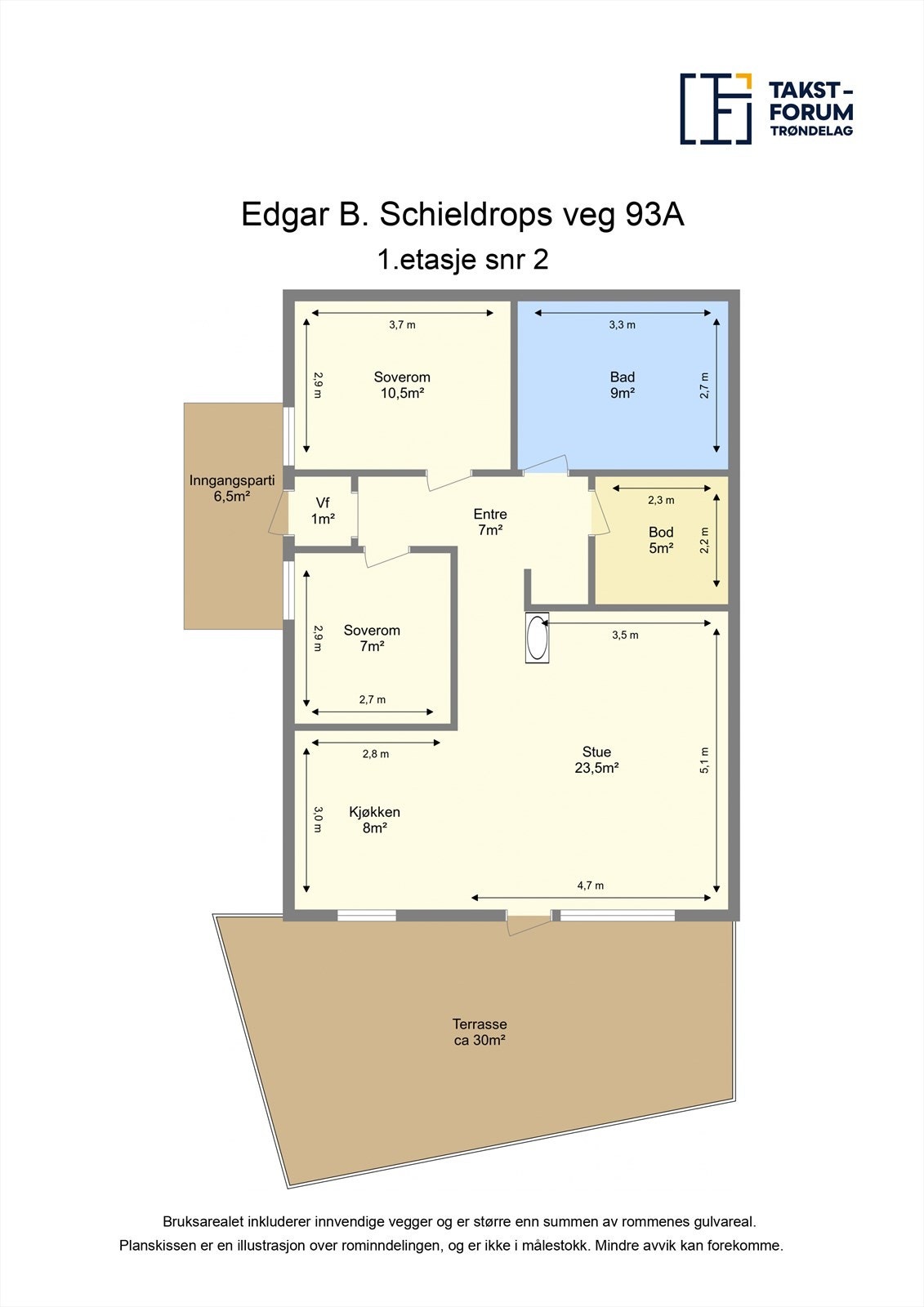 Plantegning Galleribilde