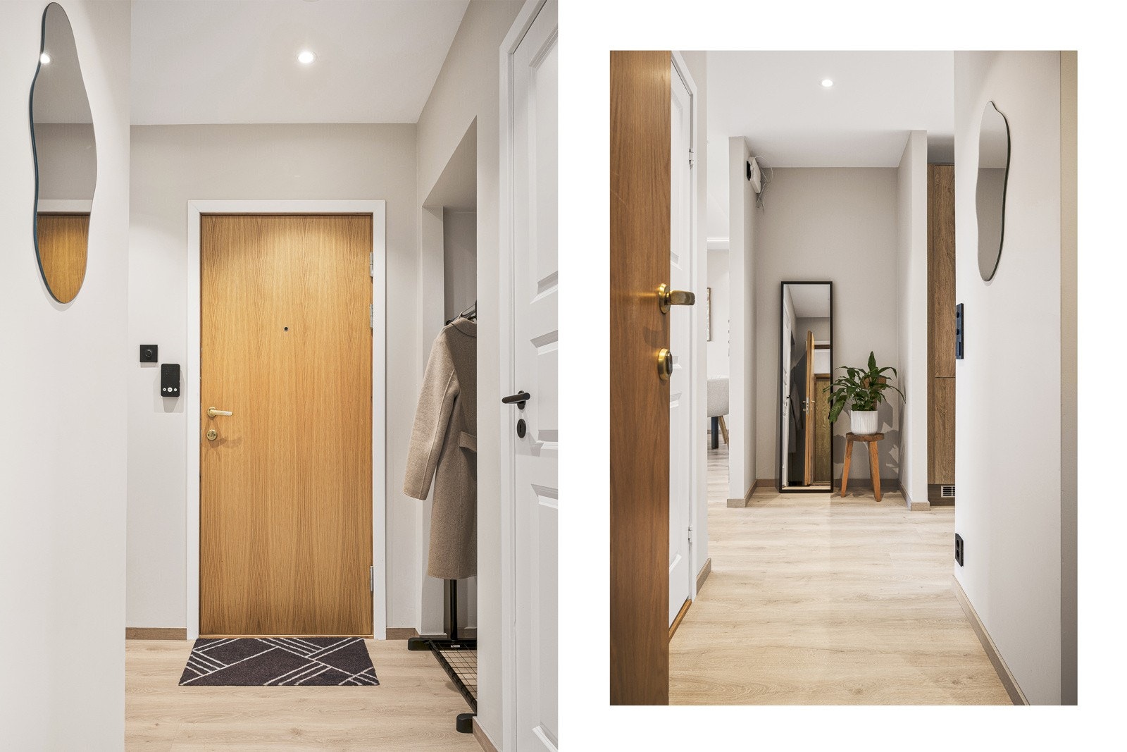 Leiligheten gir et godt førsteinntrykk med en romslig entré. Galleribilde