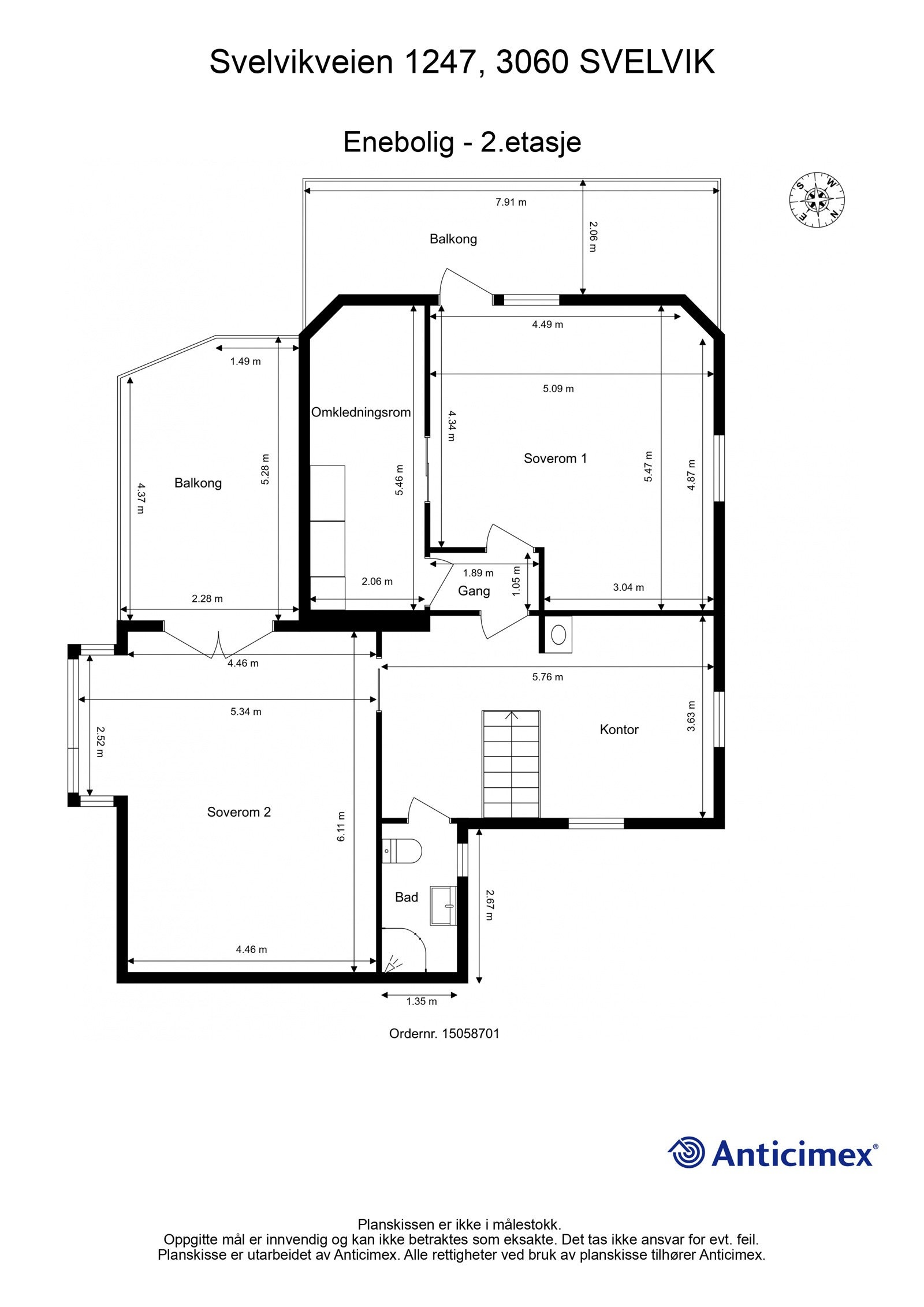 Plantegning 3.etasje Galleribilde