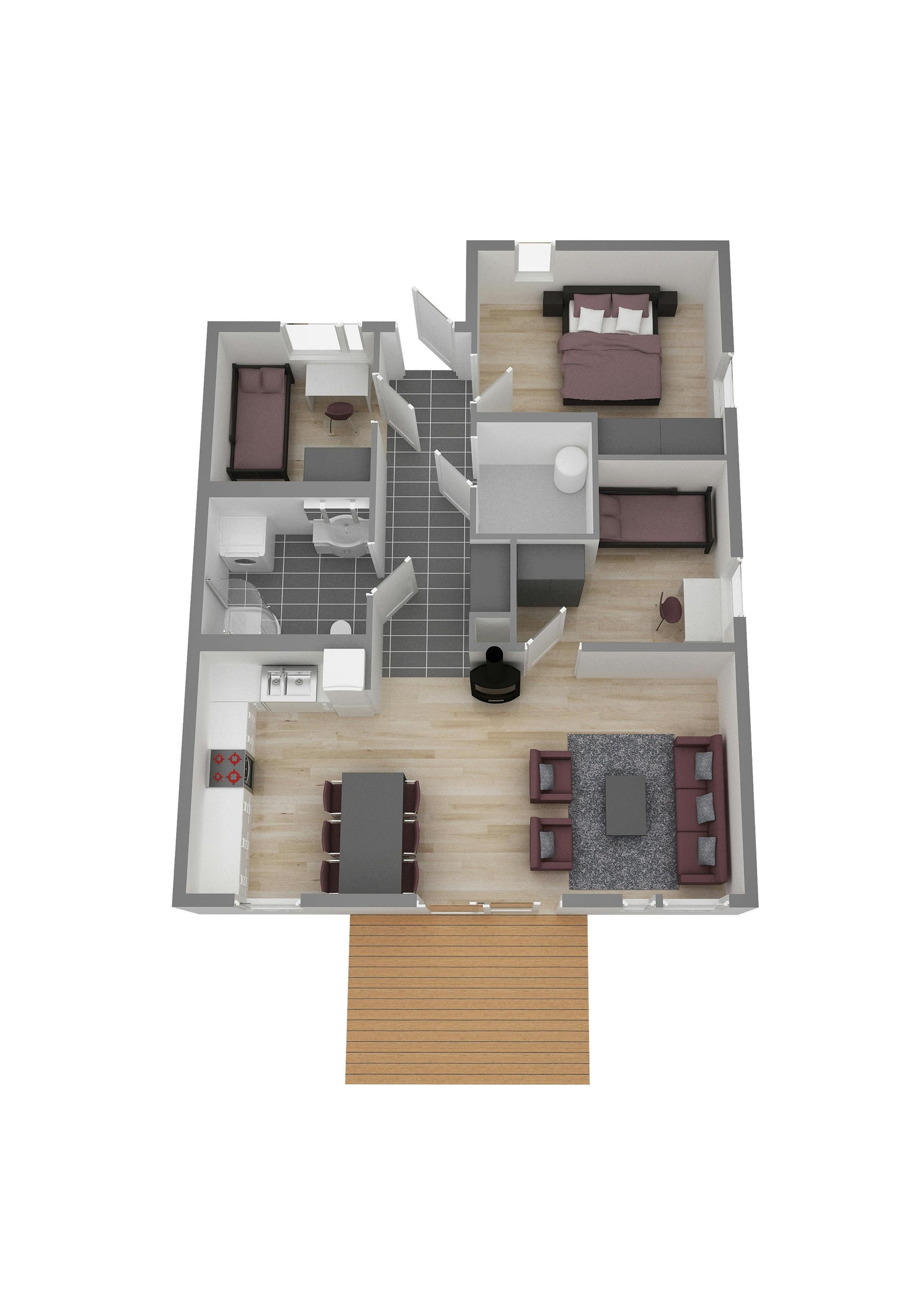 Plantegning, peis leveres ikke Galleribilde