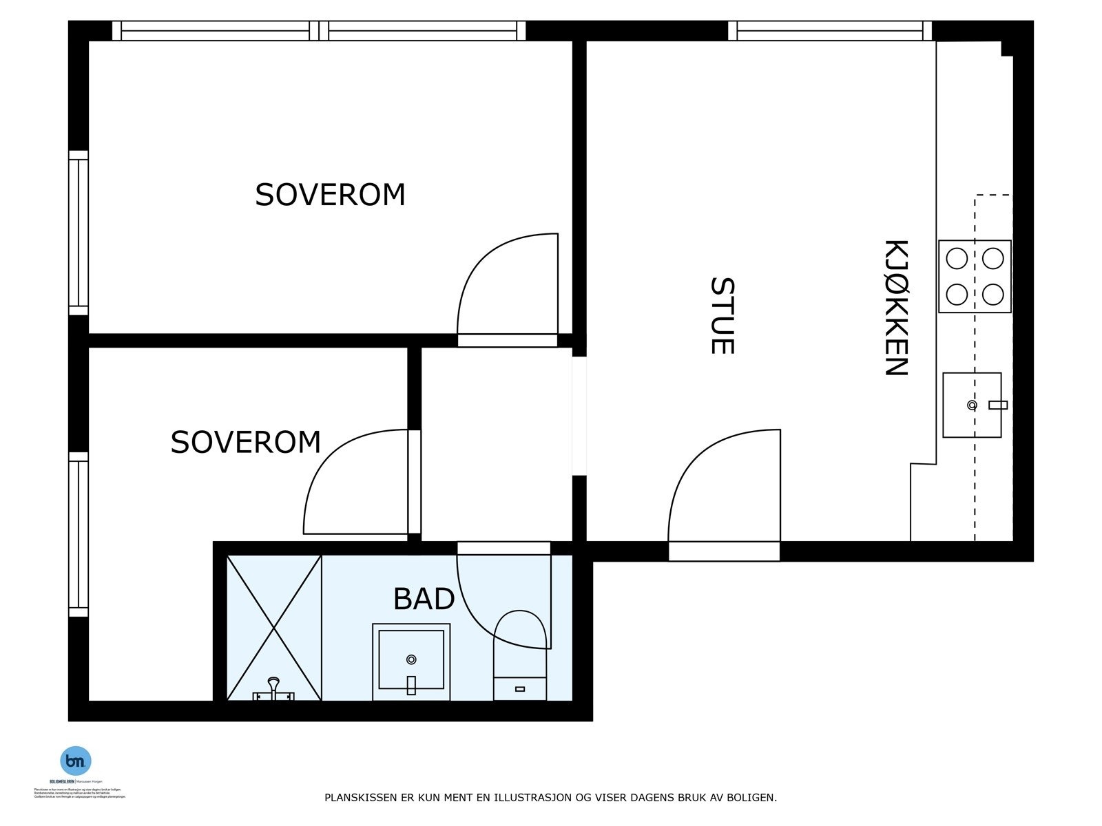 Plantegning Galleribilde