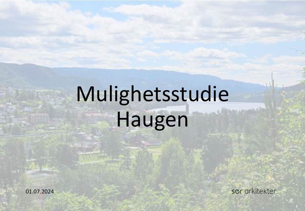 Det er startet en prosess med Notodden kommune vedr. utvikling av flotte boligtomter på deler av eiendommen, se vedlagte mulighetsstudie med SØR arkitekter. Ingen garanti for at dette lar seg gjennomføre. Se gode dialoger med kommunen i salgsoppgave. Galleribilde