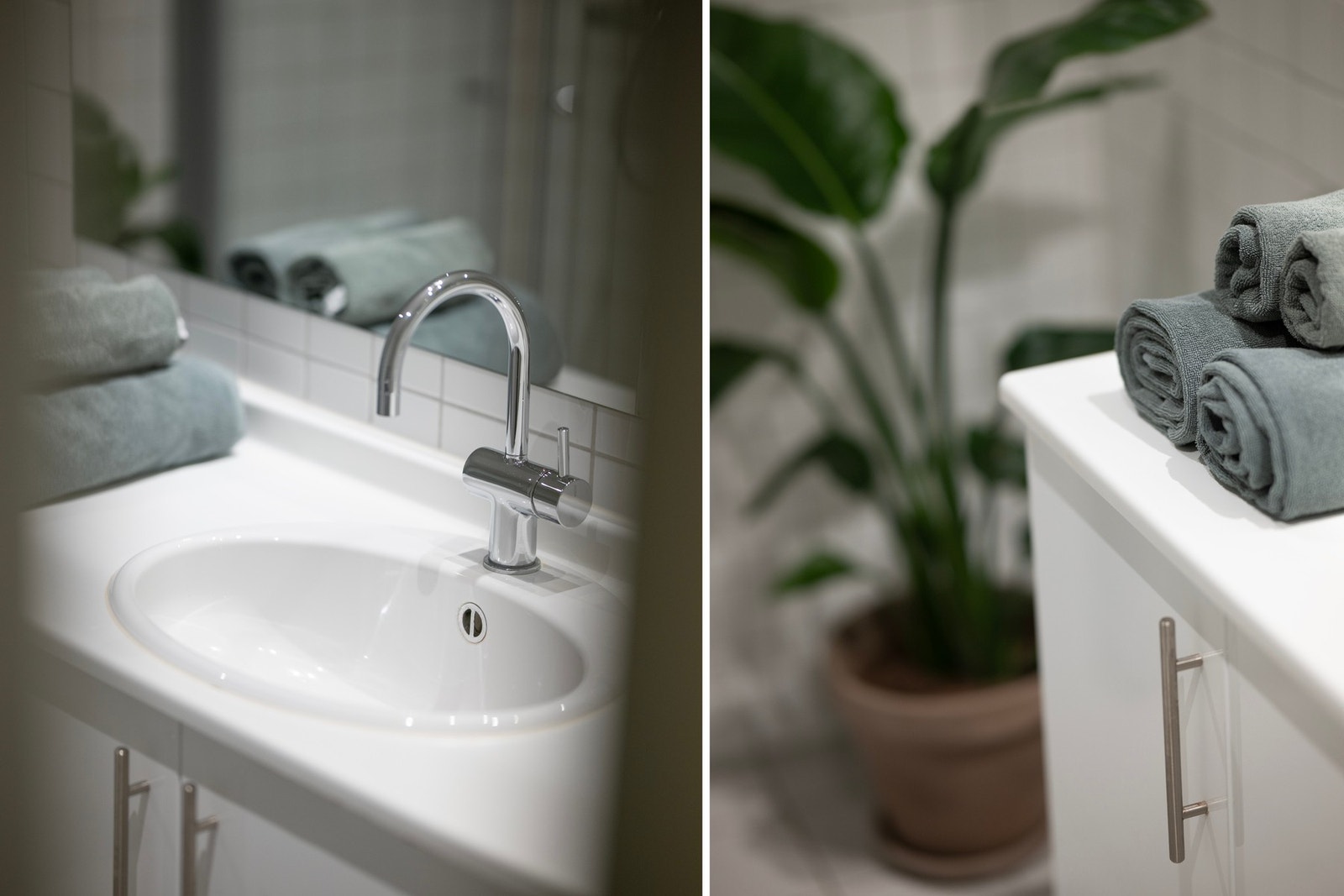 Et pent og praktisk bad som dekker behovene i en moderne hverdag. Galleribilde