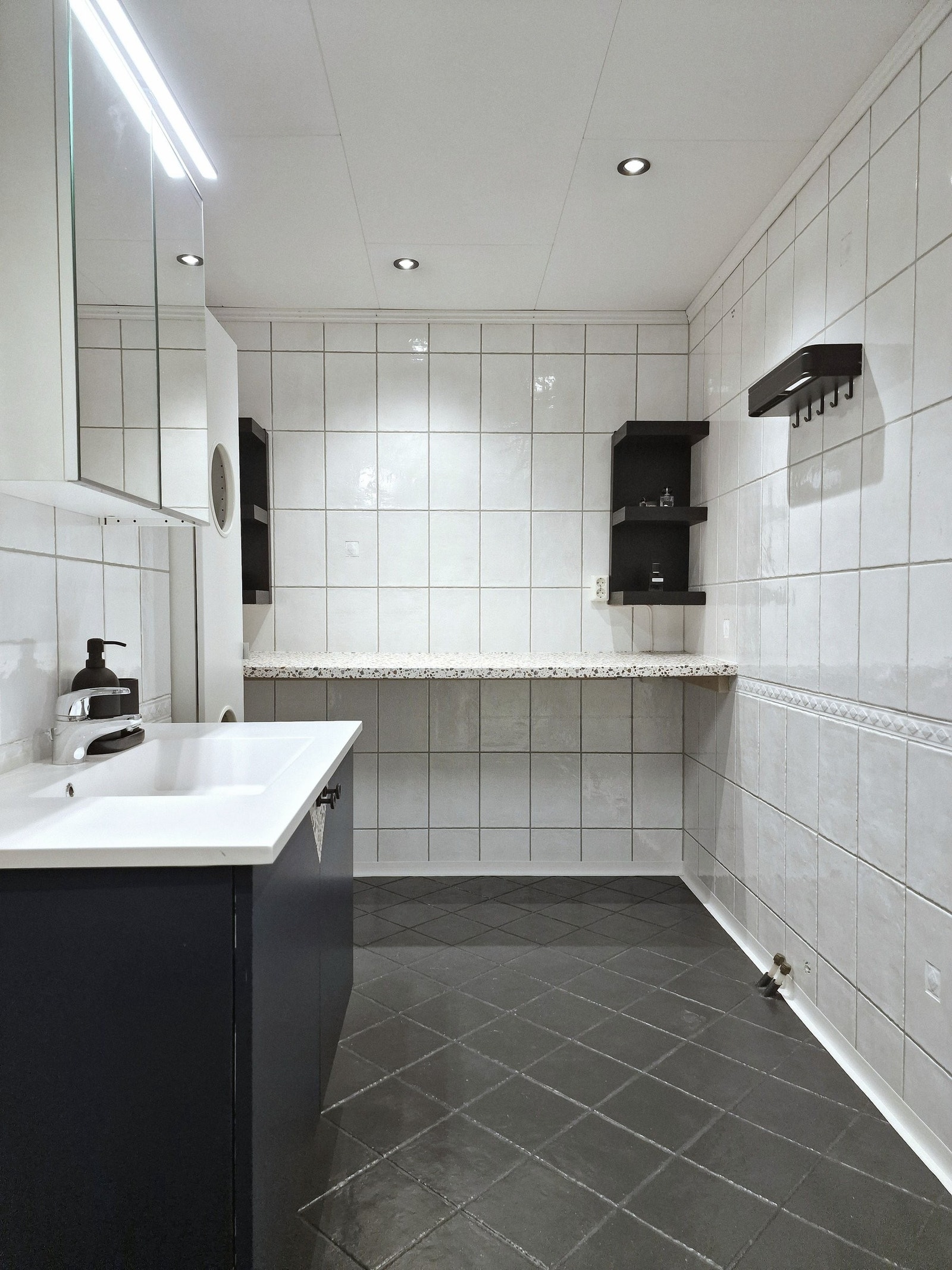 Det er mye plass å utnytte på badet. Galleribilde