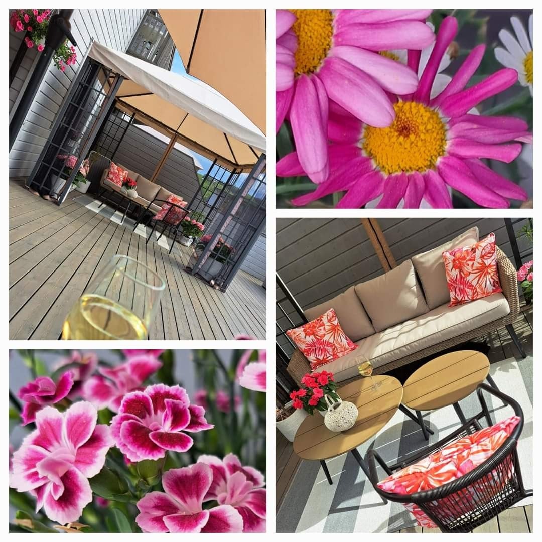 Hyggelig terrasse Galleribilde