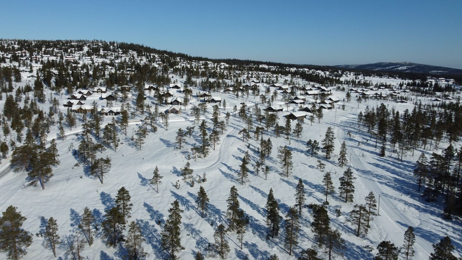 Oversikt over vårt flytte hyttefelt på Budor. Her kan du bygge din hyttedrøm Galleribilde