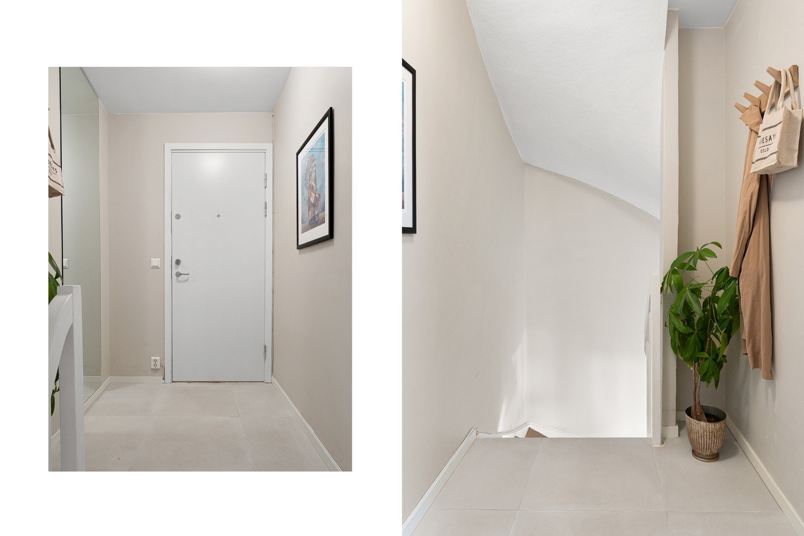 Ttrappen som leder deg ned til selve boligen Galleribilde