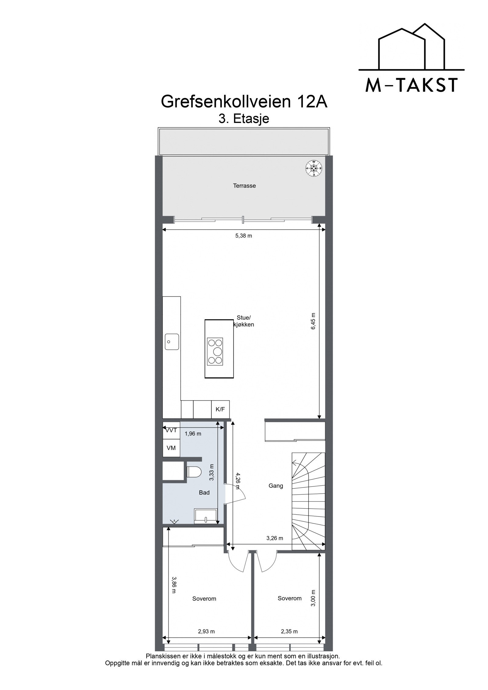 Grefsenkollveien 12A - 3. Etasje Galleribilde