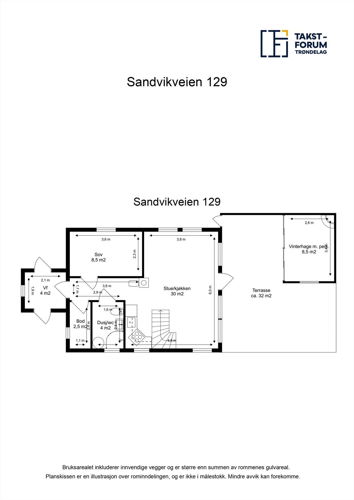 Planløsning 2. etg Galleribilde