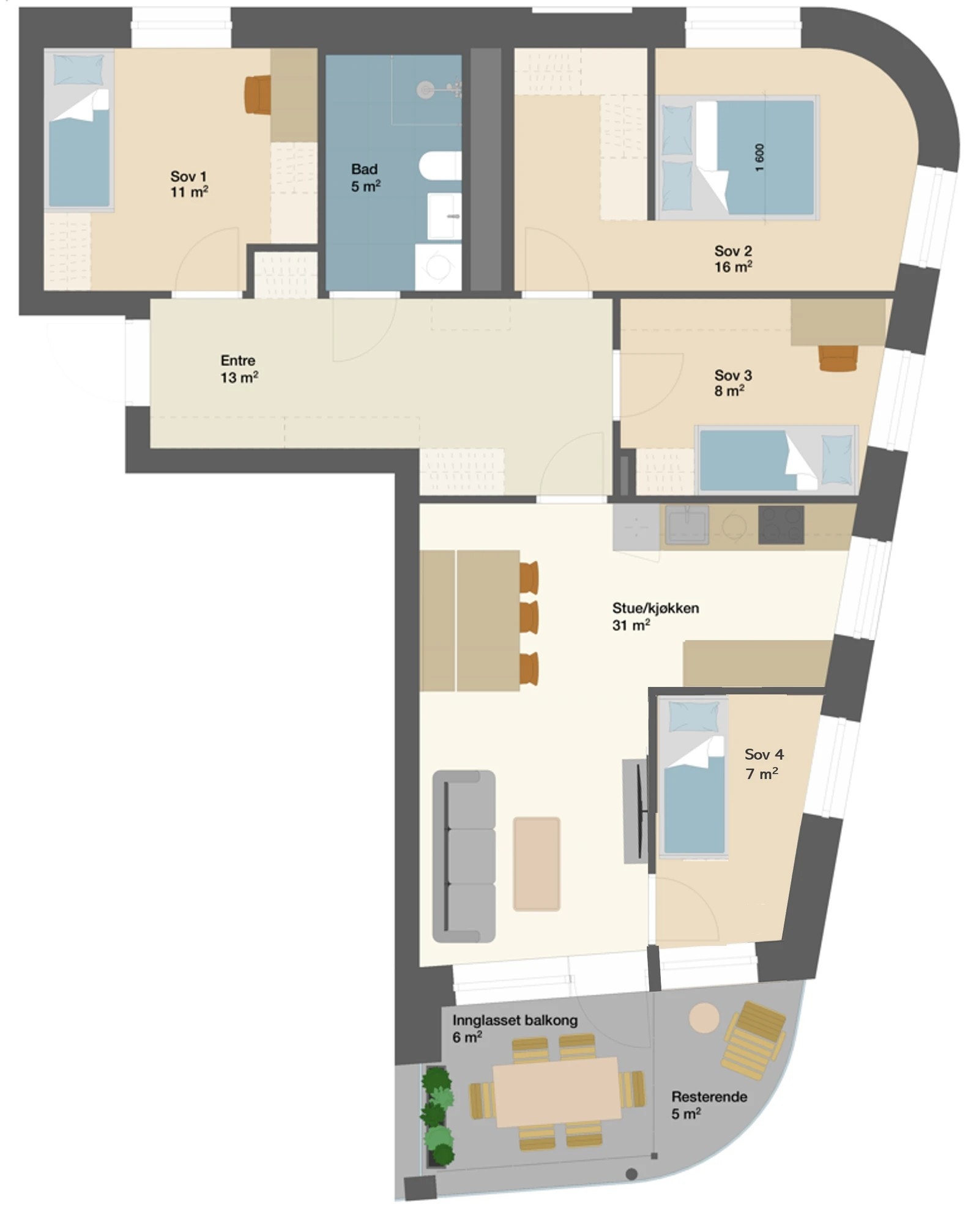 Plantegning Galleribilde