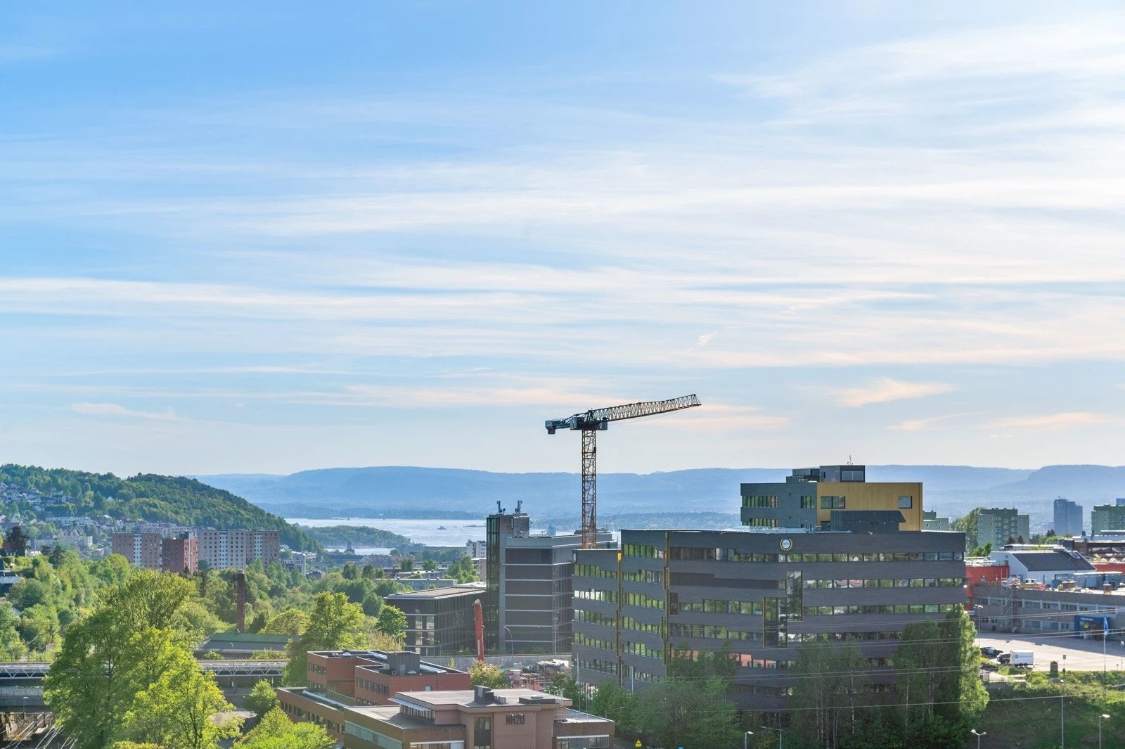 Utsikt fra takterrassene Galleribilde