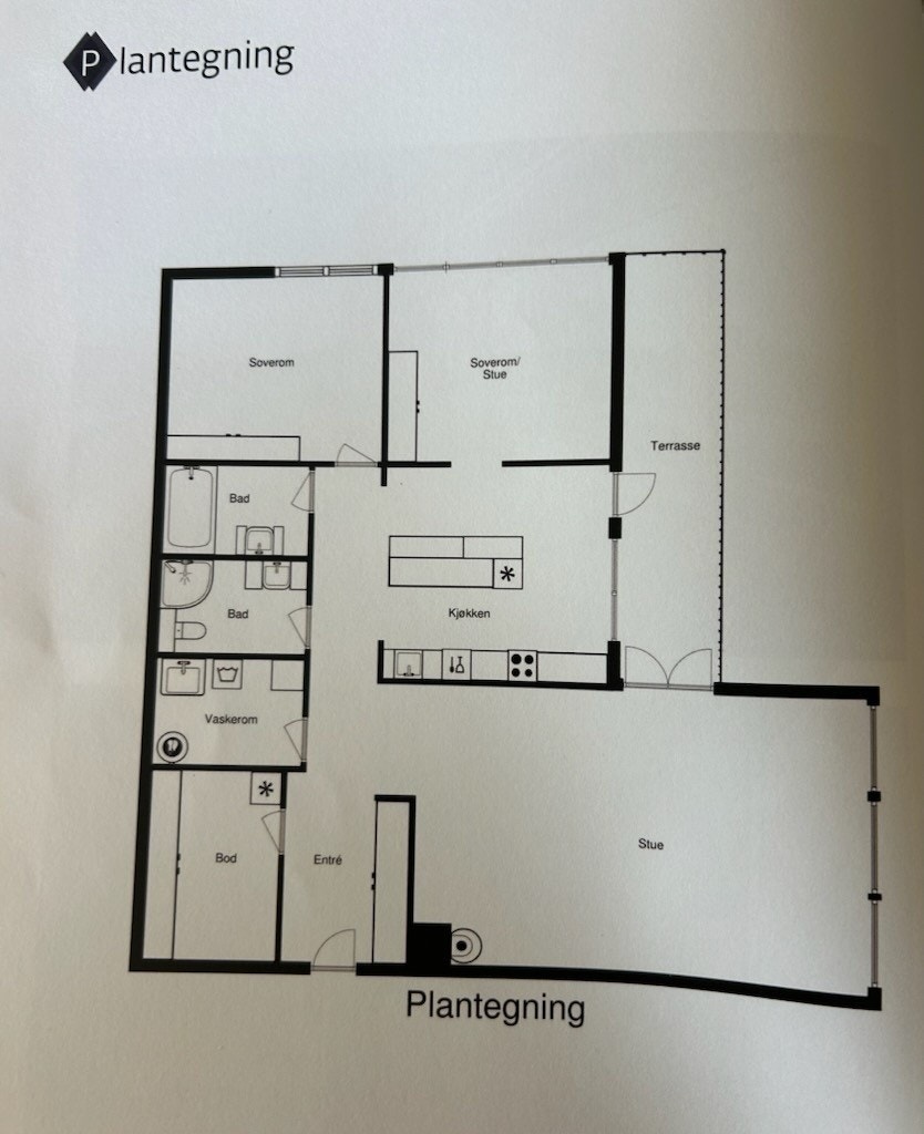 Plantegning Galleribilde