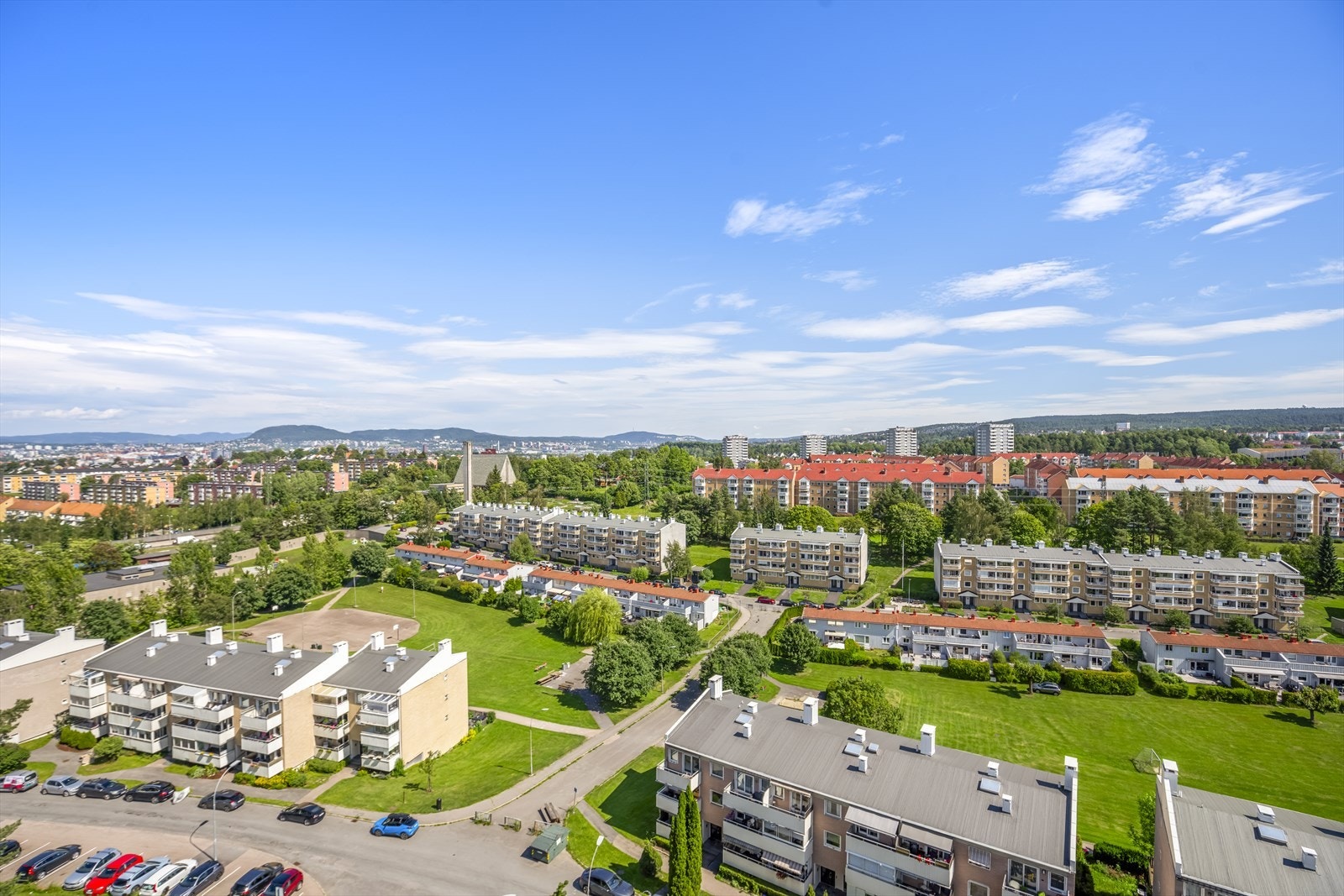 Utsikt fra balkong. Galleribilde