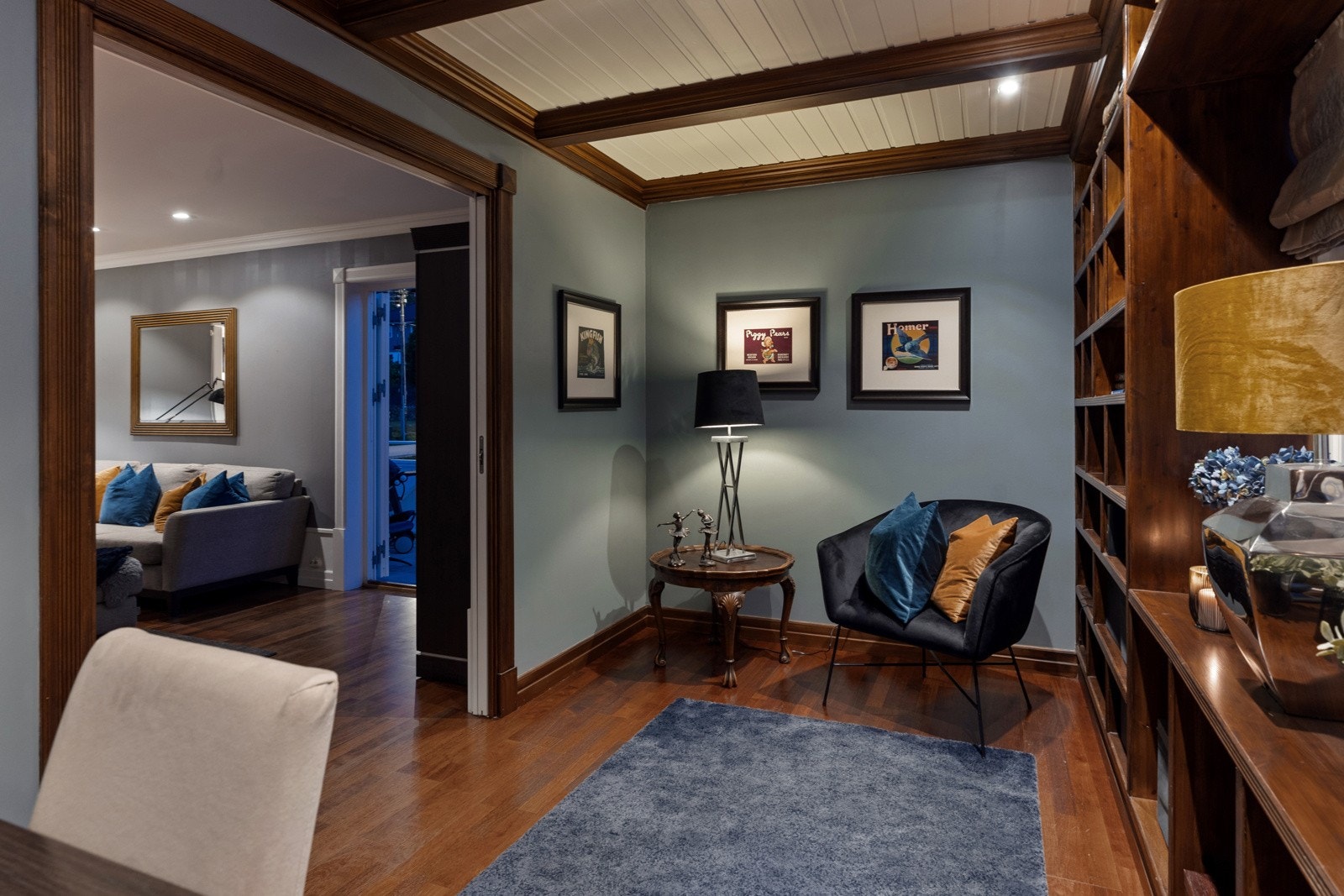 På de opprinnelige byggetegningene er dette rommet merket som et soverom. Galleribilde