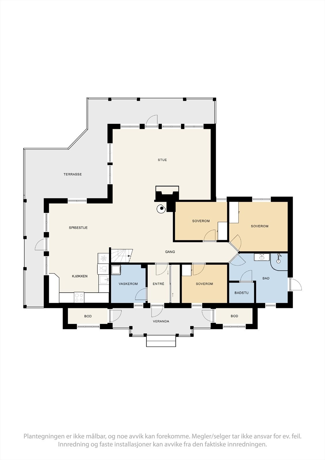 Plantegninger 1. etasje Galleribilde