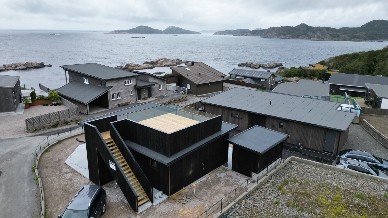 Bilde tatt før asfalt ble lagt. Galleribilde