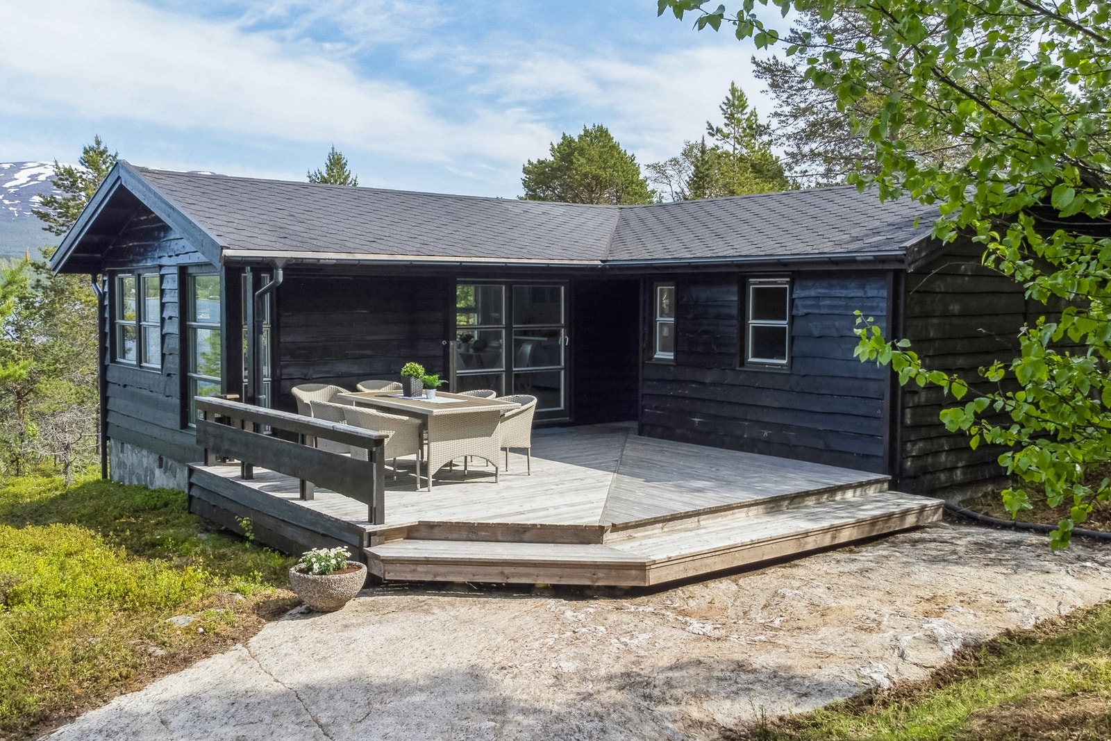 Romslig terrasse på 24 kvm. Galleribilde