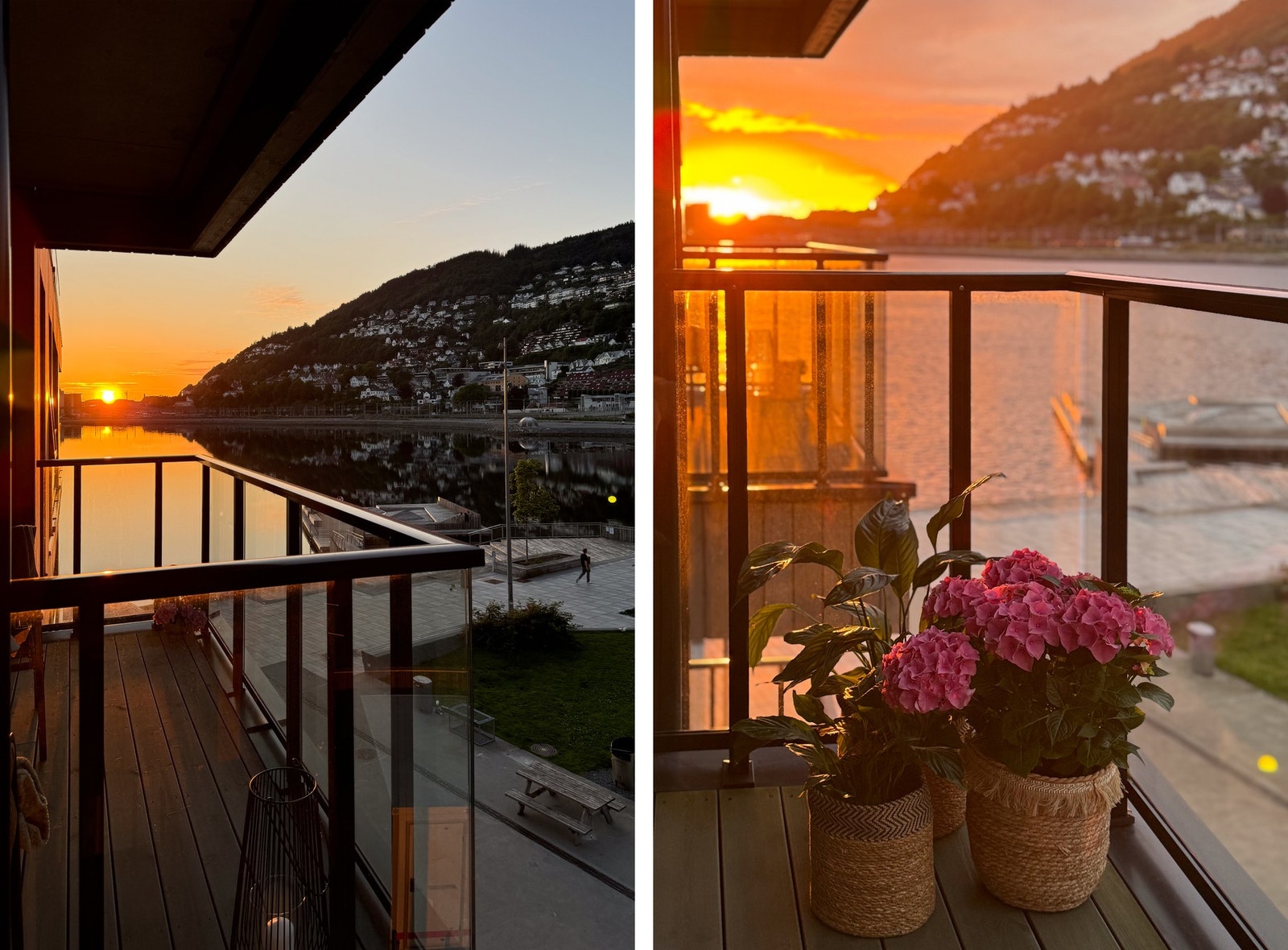 På balkongen kan man nyte morgensol og et glimt av den siste kveldssolen. Galleribilde