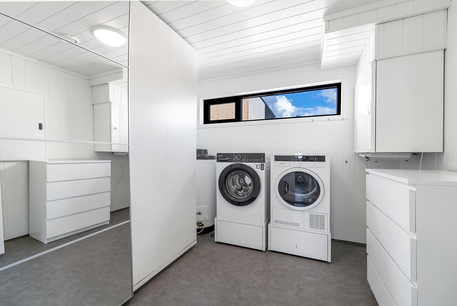 Eget vaskerom med god brette- og tørkeplass. Galleribilde