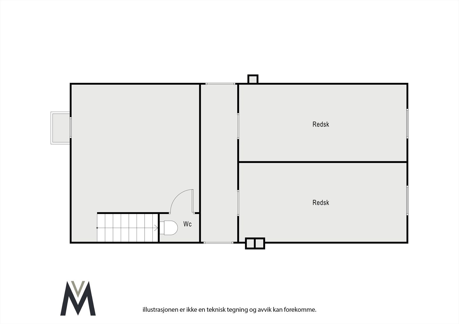 Plan underetasje Galleribilde