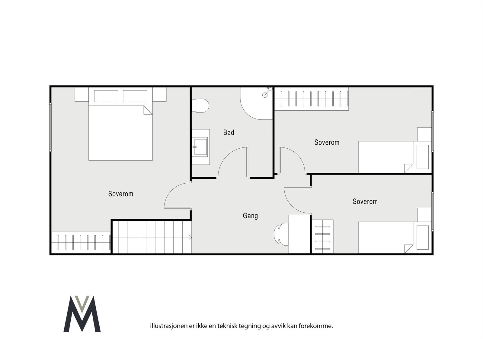 Plan andreetasje Galleribilde