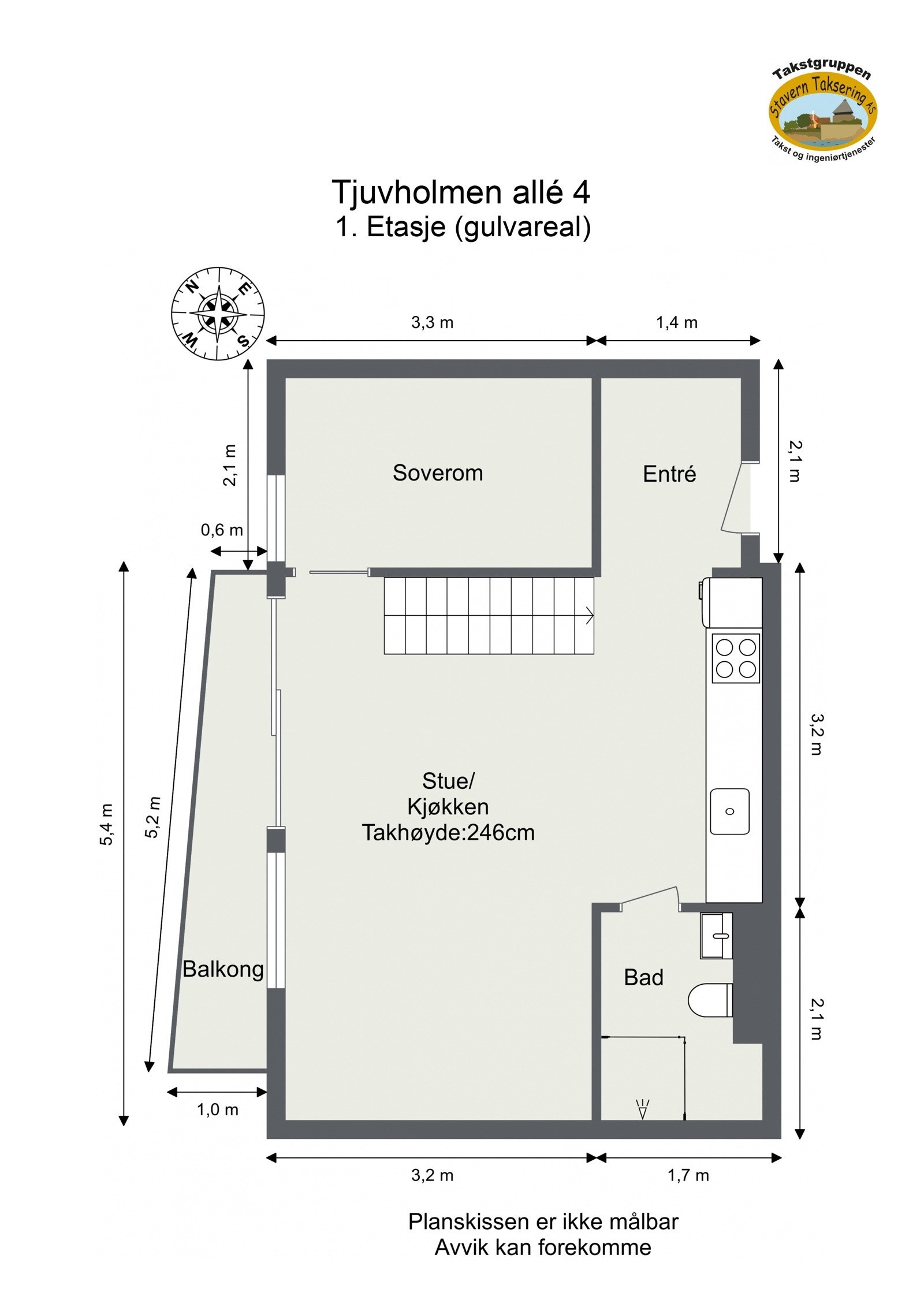 Plantegning første etasje Galleribilde
