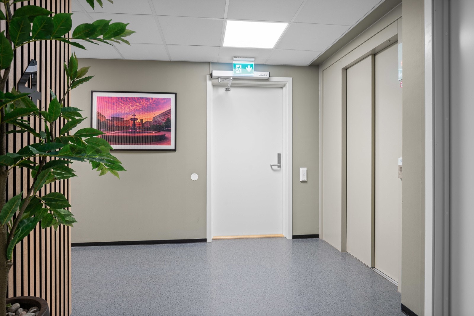 Heisadkomst til leilighetsplan Galleribilde