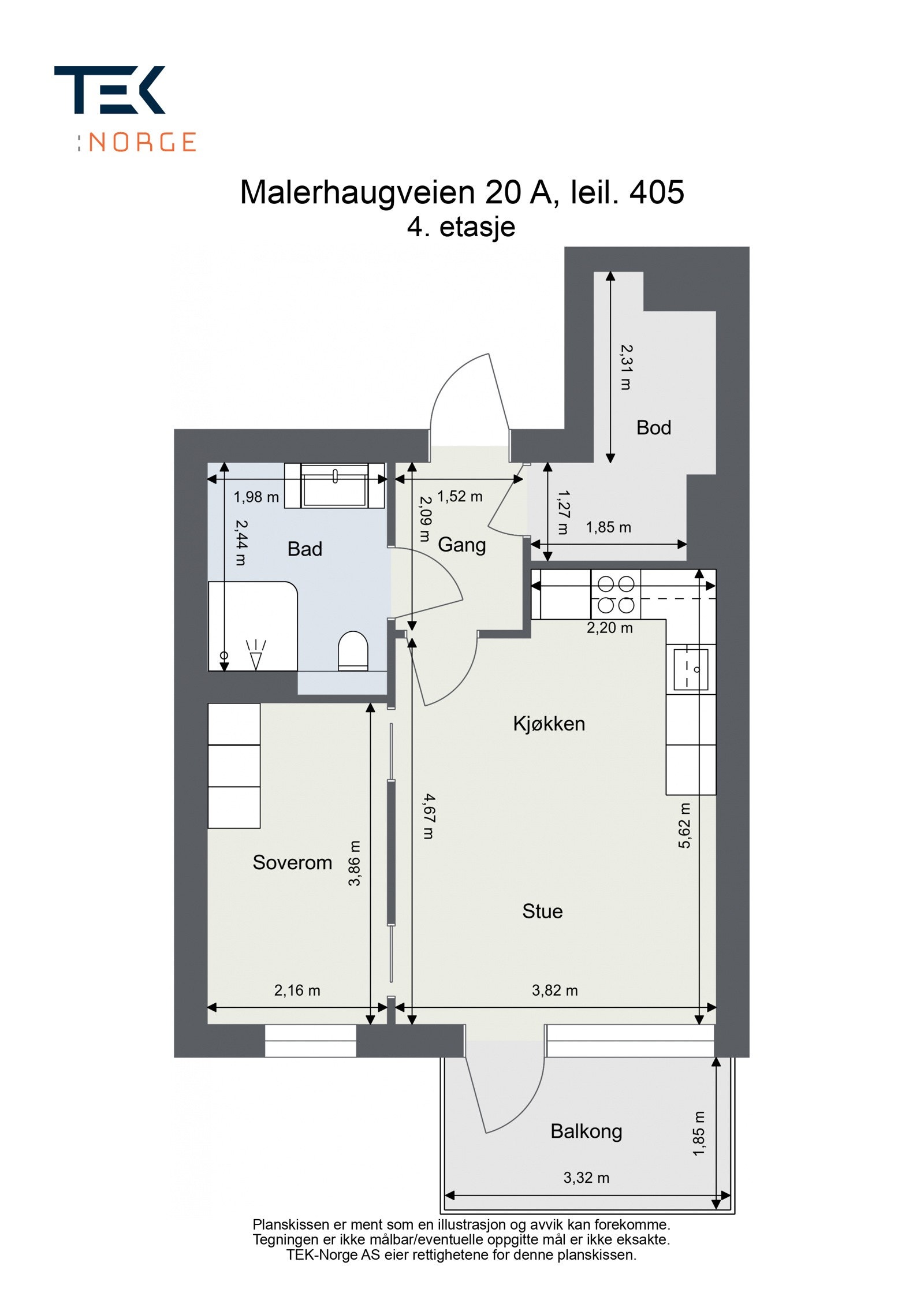 Plantegning Galleribilde