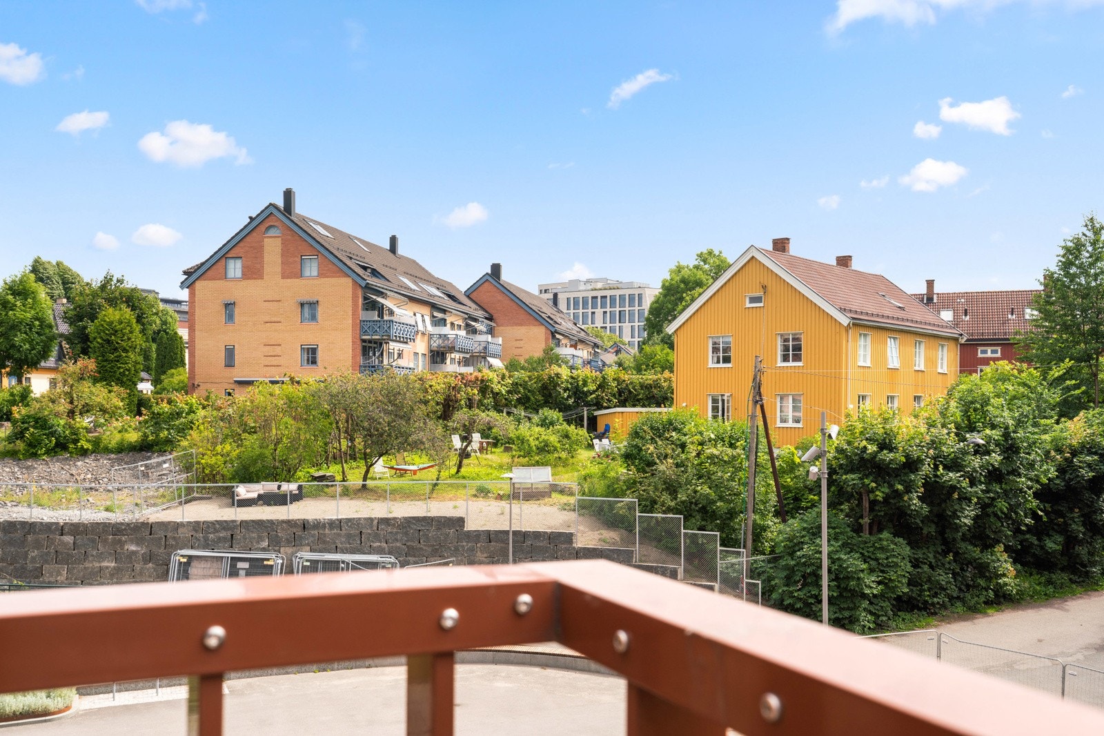 Utsikt fra balkongen Galleribilde