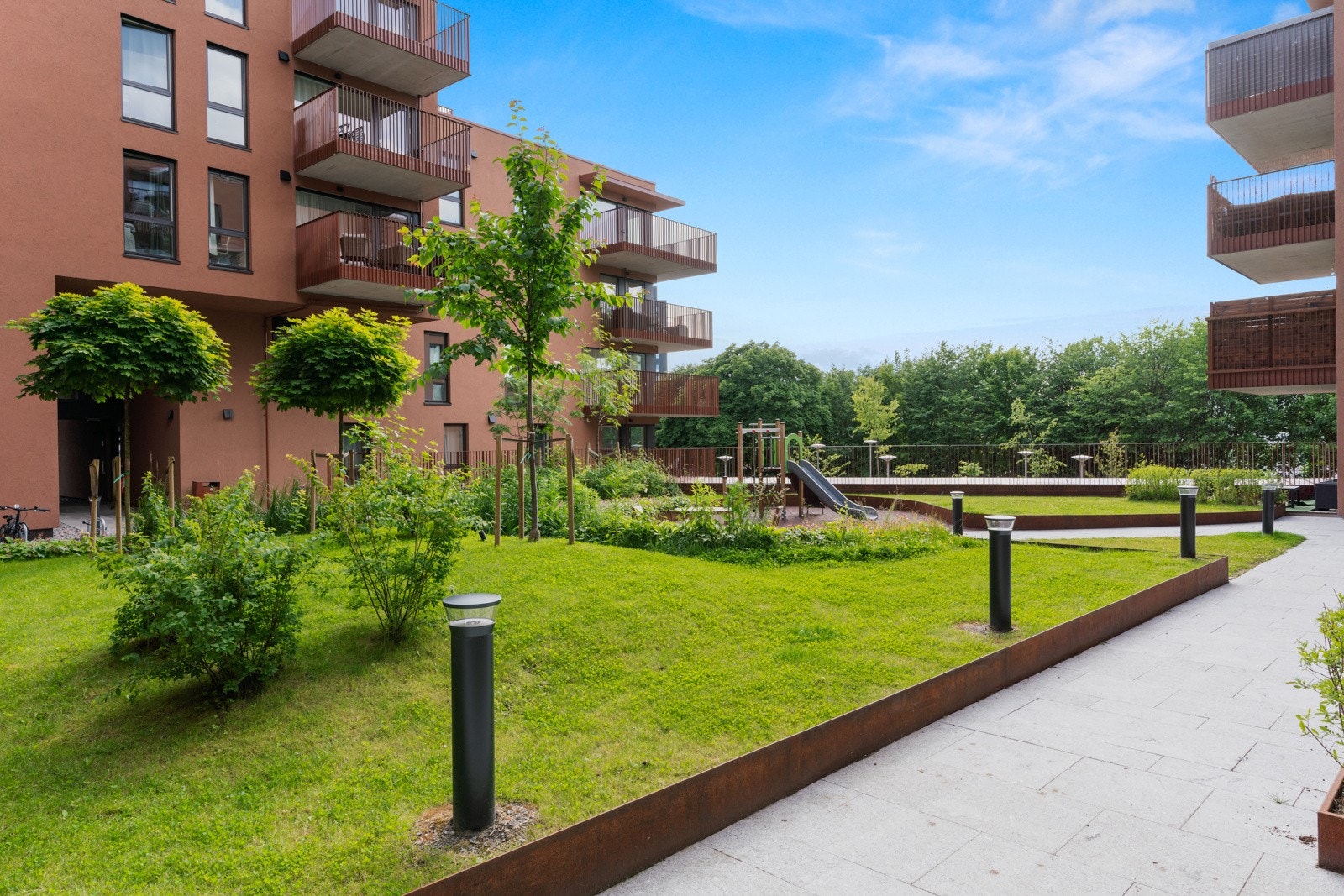 Pent opparbeidede fellesarealer Galleribilde