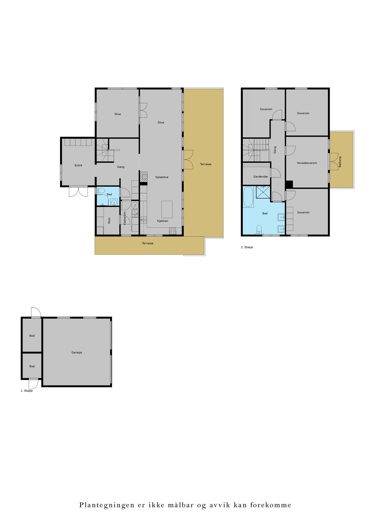 Plantegning 2. etasje Galleribilde
