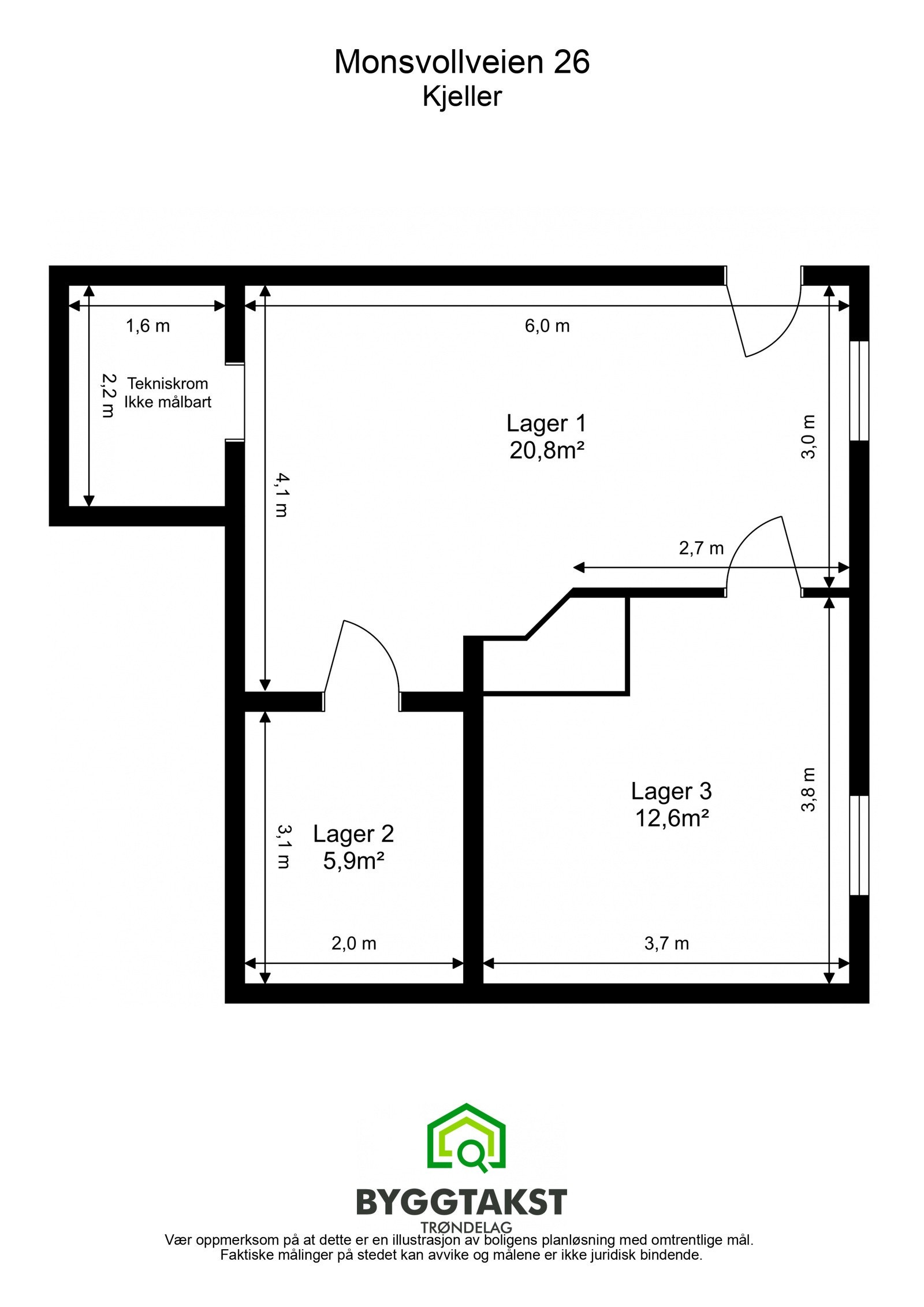 Planskisse - Kjeller Galleribilde