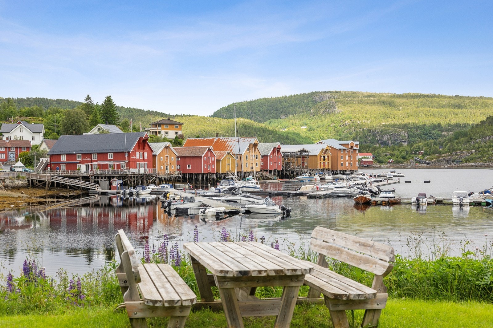 I samme område finner du også kunstutstillinger, antikvitetsbutikk, frisør, treningssenter og serveringssteder med uteservering langs bryggerekka. Galleribilde