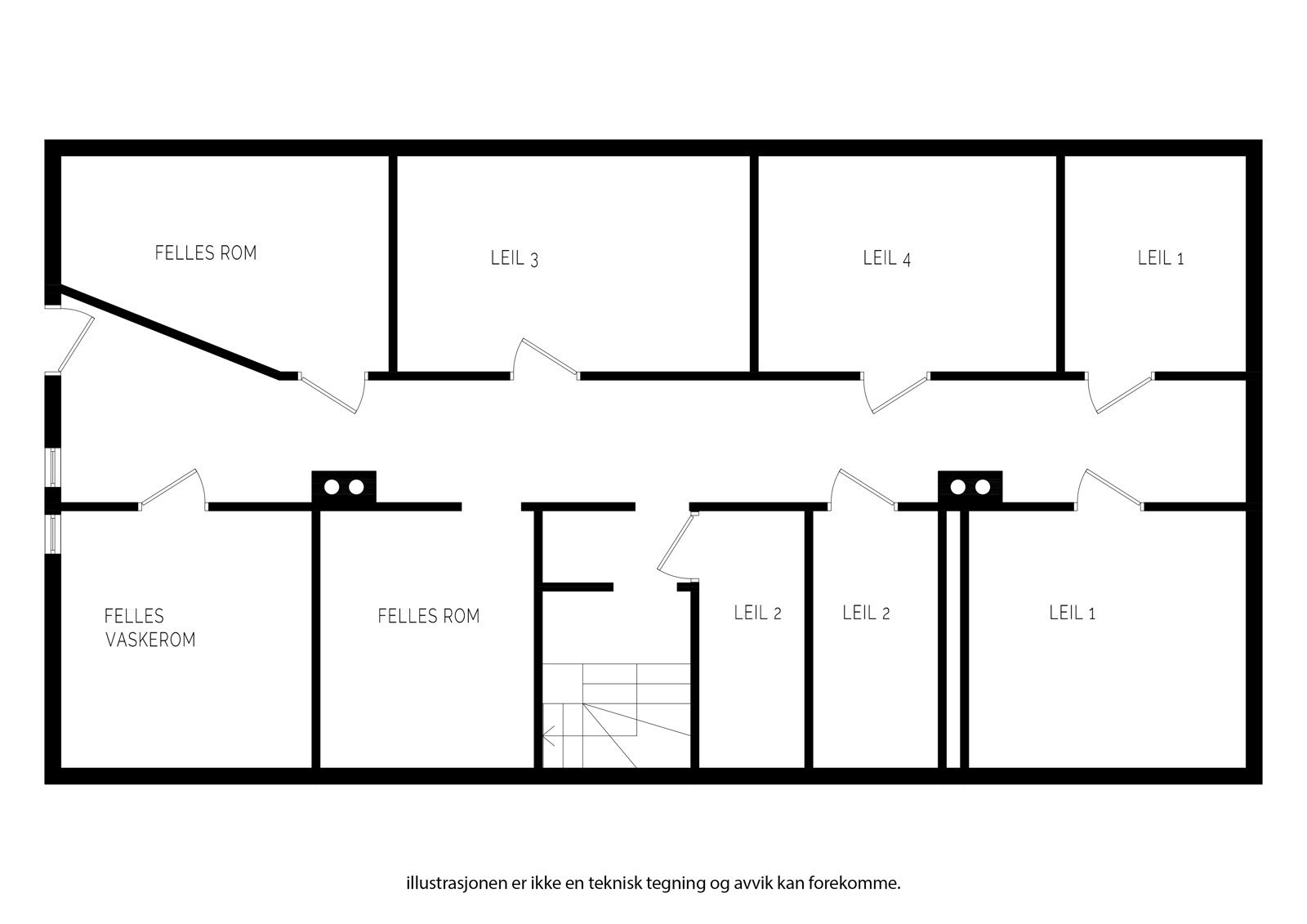 Plantegning kjeller. Galleribilde