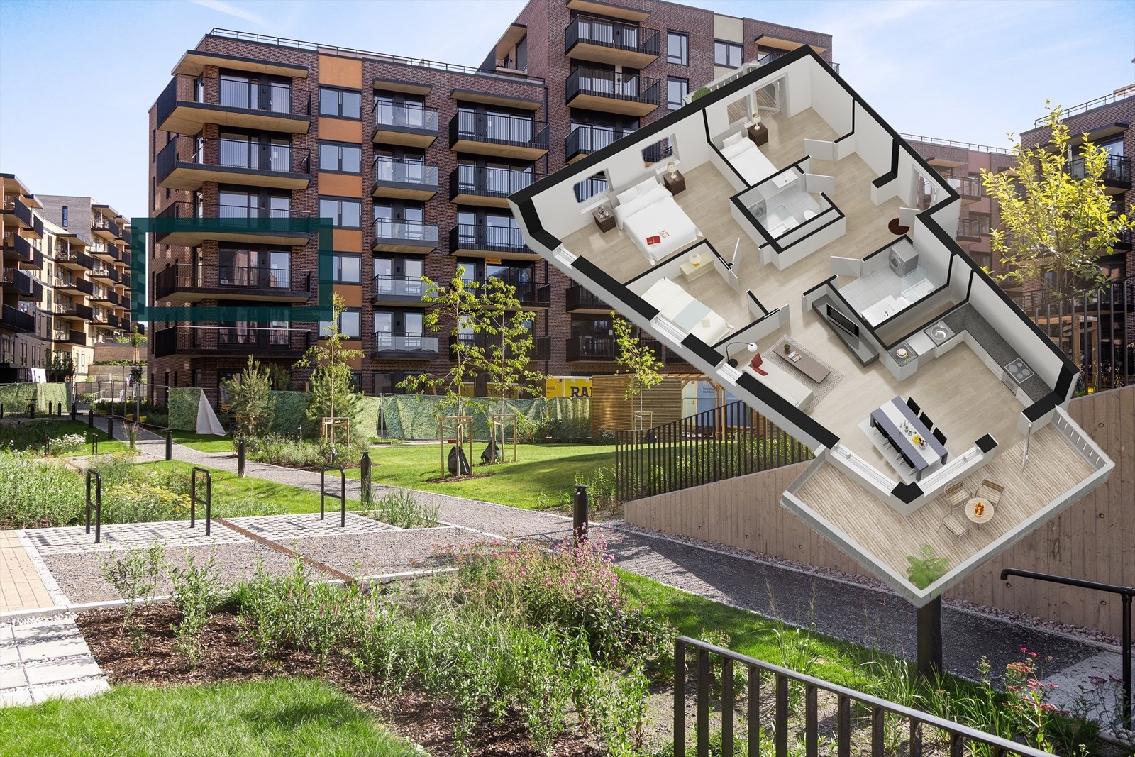 Omtrentlig plassering i hus A1/Sinsenveien 49. Galleribilde
