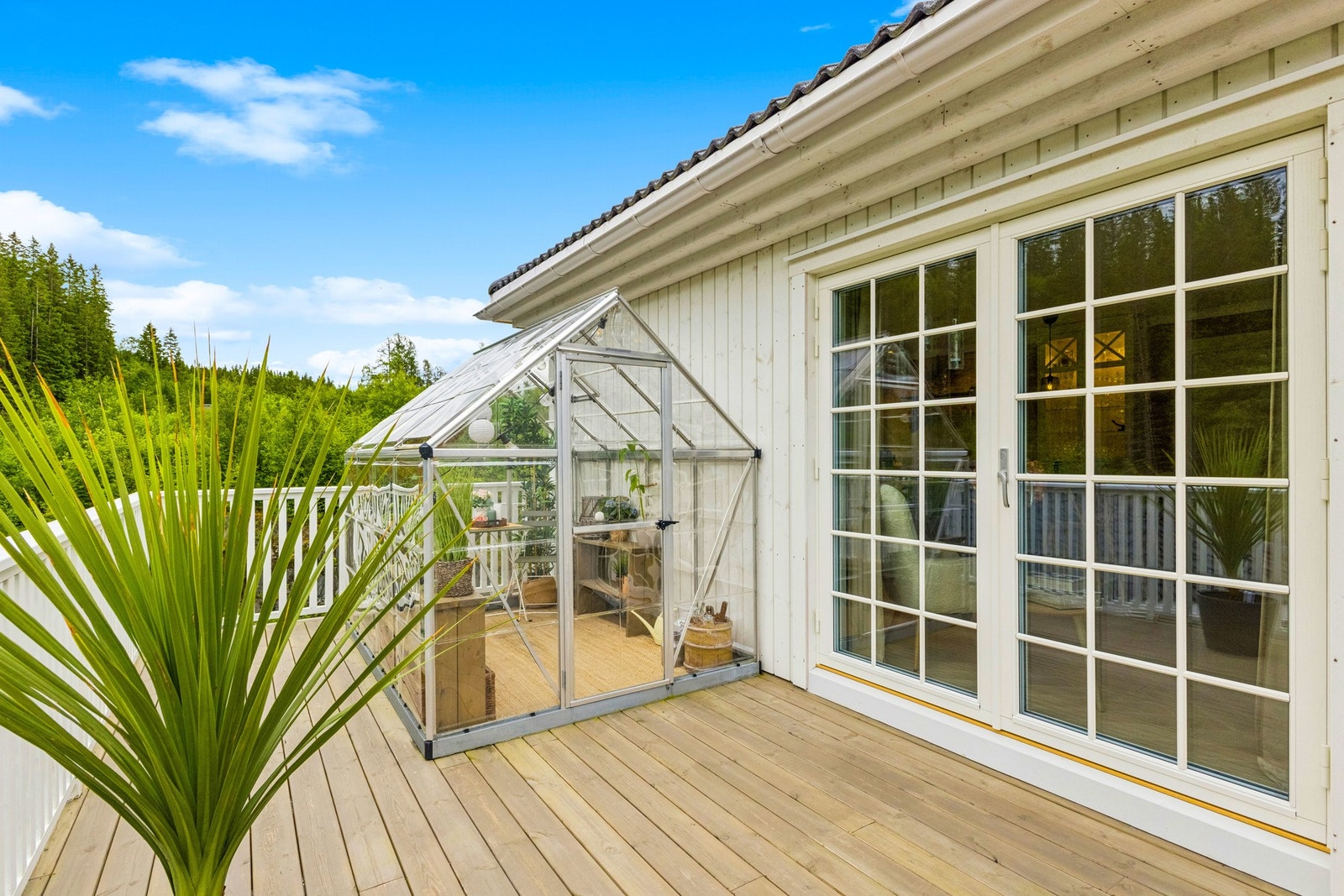 Drivhuset medfølger for den som ønsker det. Galleribilde