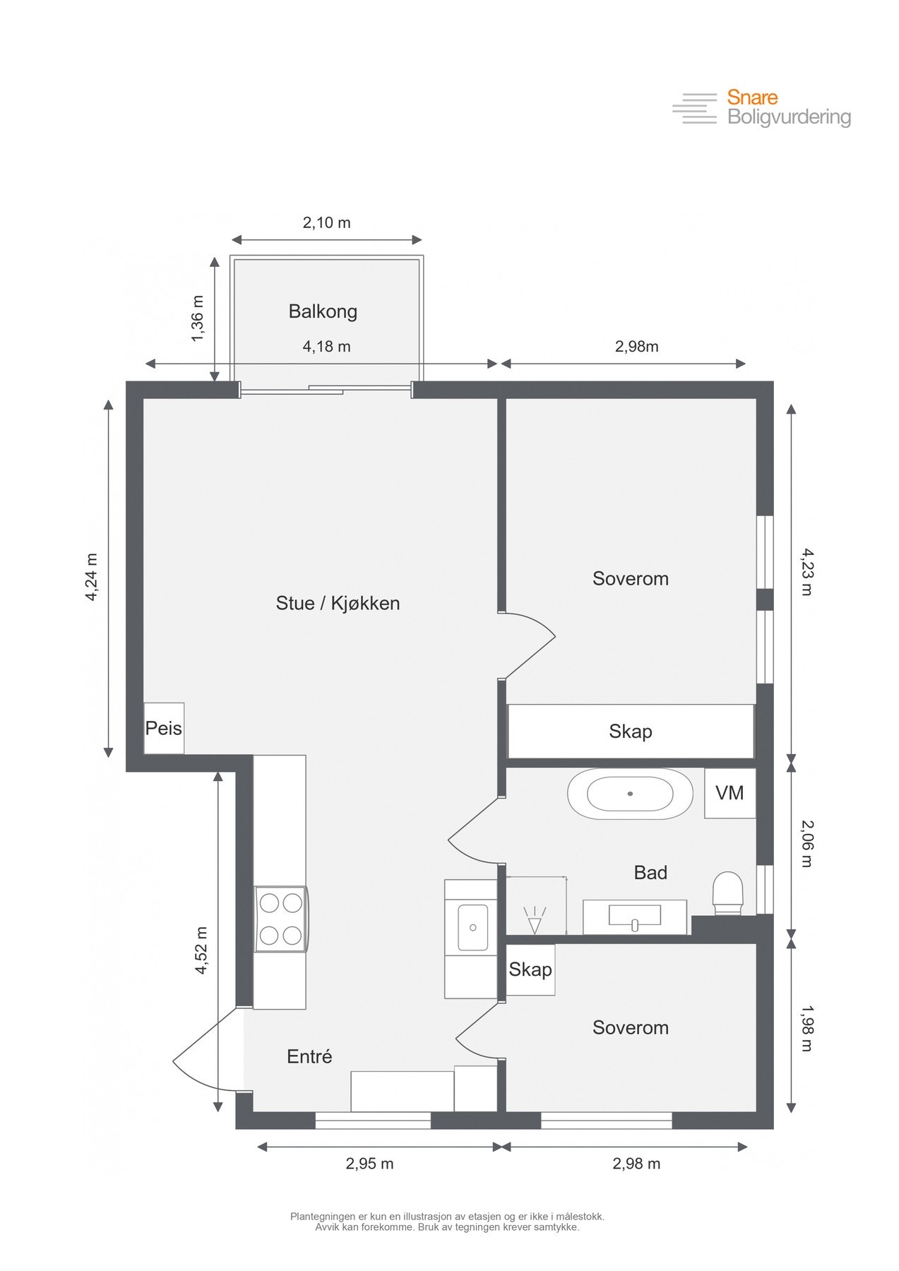 Plantegning Galleribilde