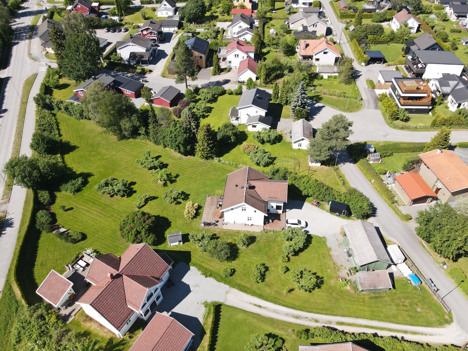 Oversiktsbilde av tomtene Galleribilde