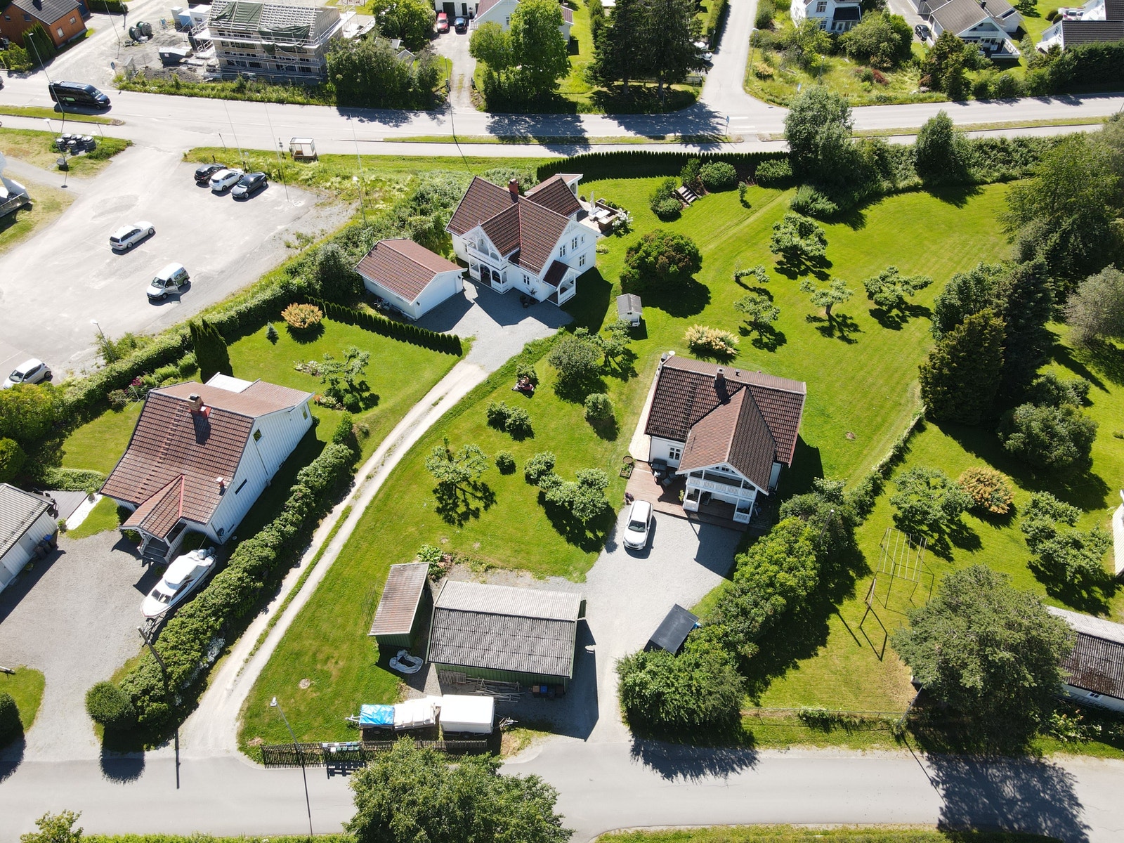 Dronefoto fra øst Galleribilde