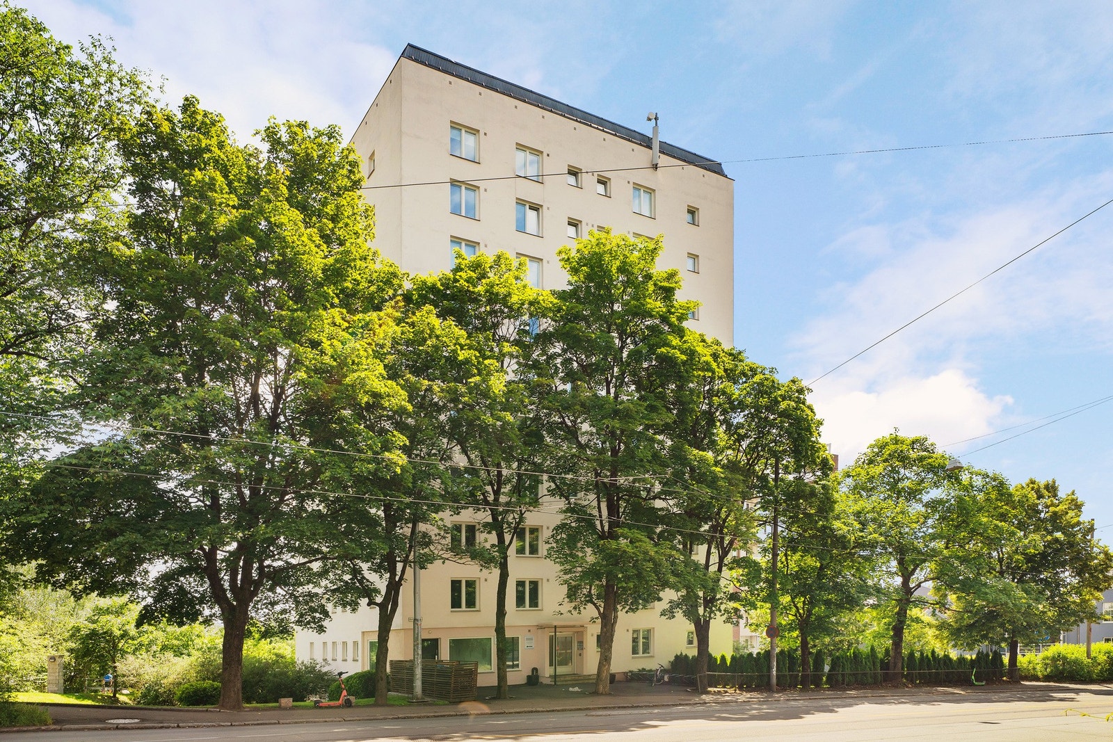 Borettslaget har en flott fasade. Galleribilde