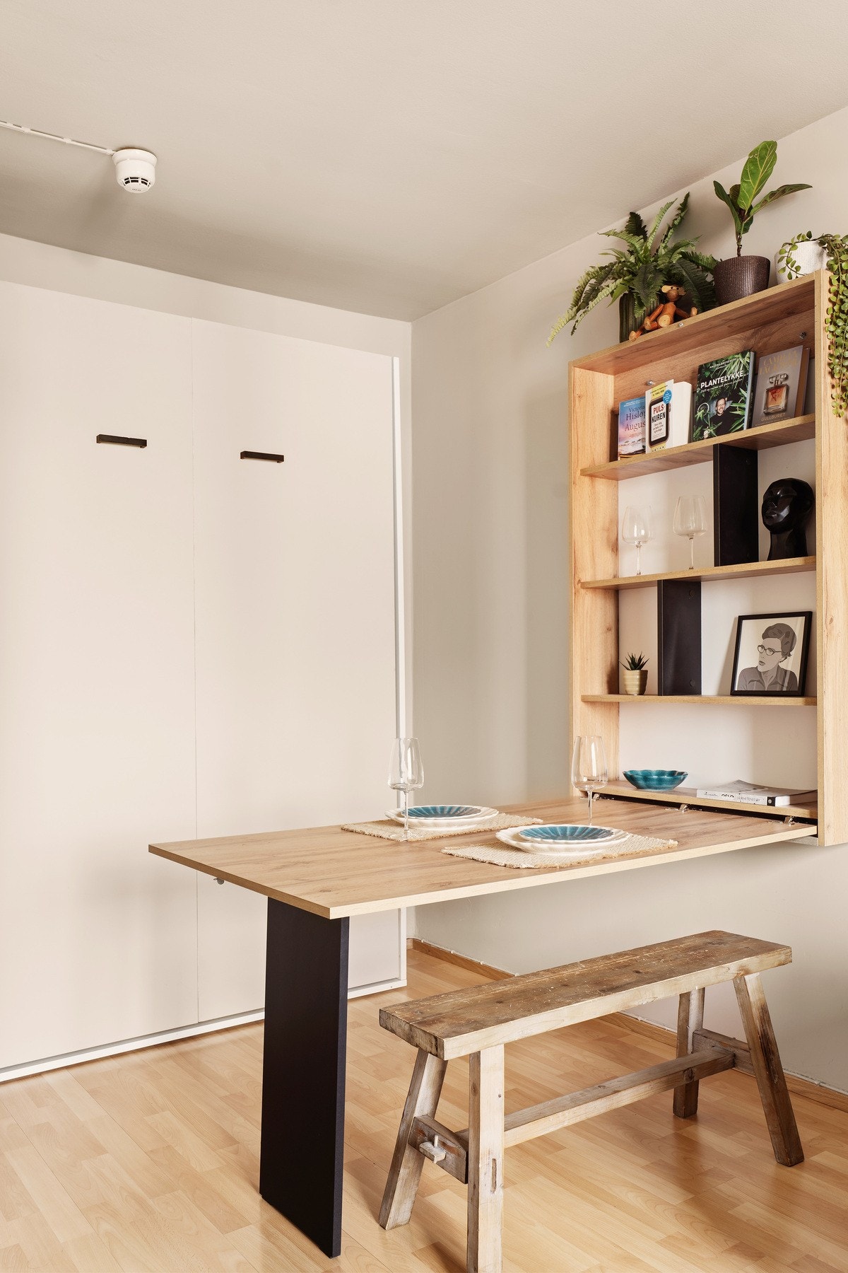 En praktisk skapseng gir deg fullverdig soveplass om natten - og frigjør gulvplass til sosialt samvær på dagtid. Galleribilde