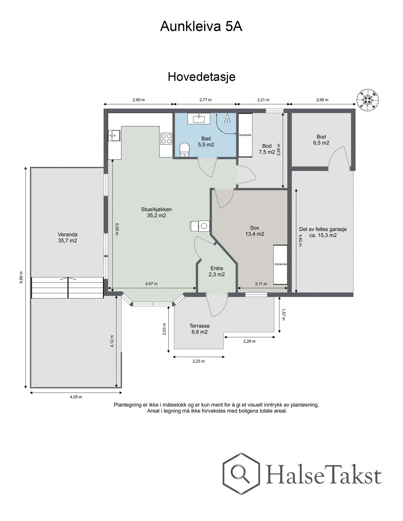 Planskisse Galleribilde