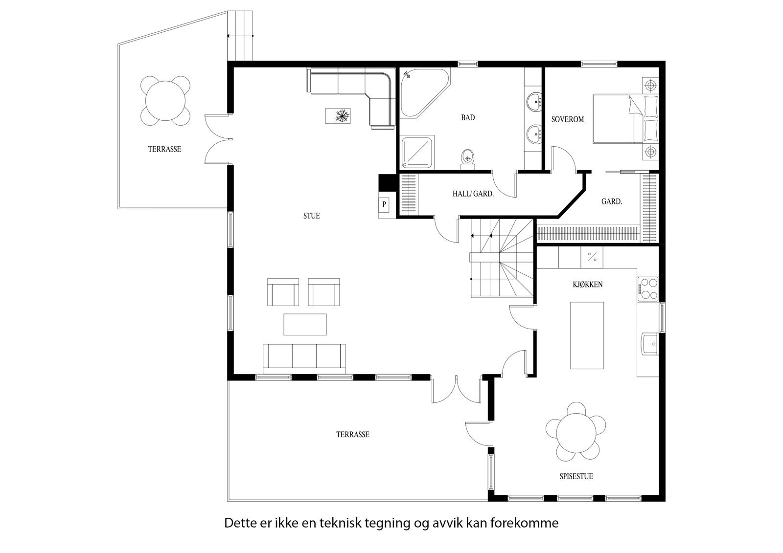 Plantegning hovedplan Galleribilde