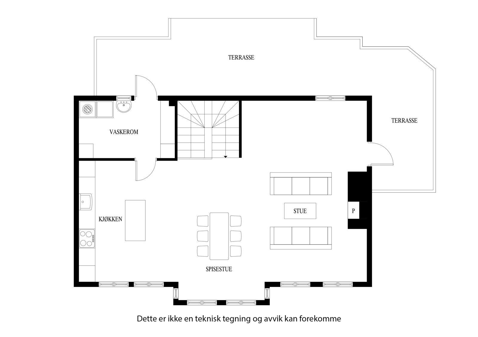 Planløsing 2.etasje Galleribilde