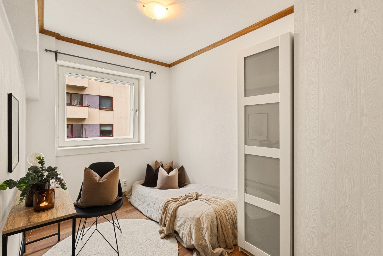 Soverom nr. 3 er på 7,1 m² og egner seg perfekt som soverom, gjesterom eller kontor. Galleribilde