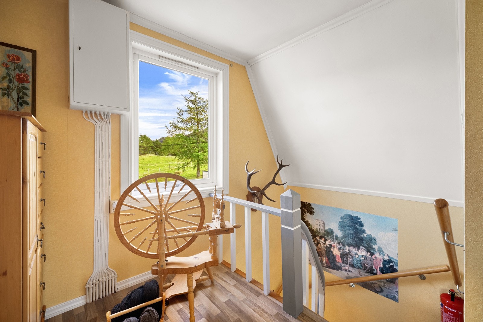 Vi tar turen opp i loftsetasjen. Galleribilde
