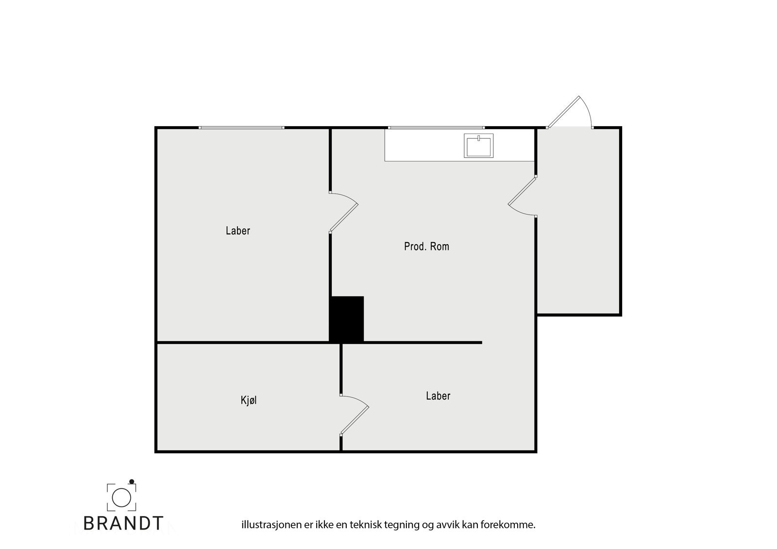 Plantegning underetasjen. Galleribilde
