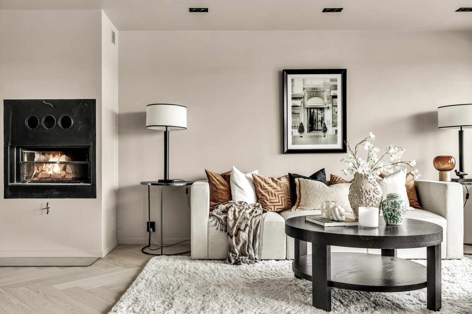 Peis i stuen Galleribilde