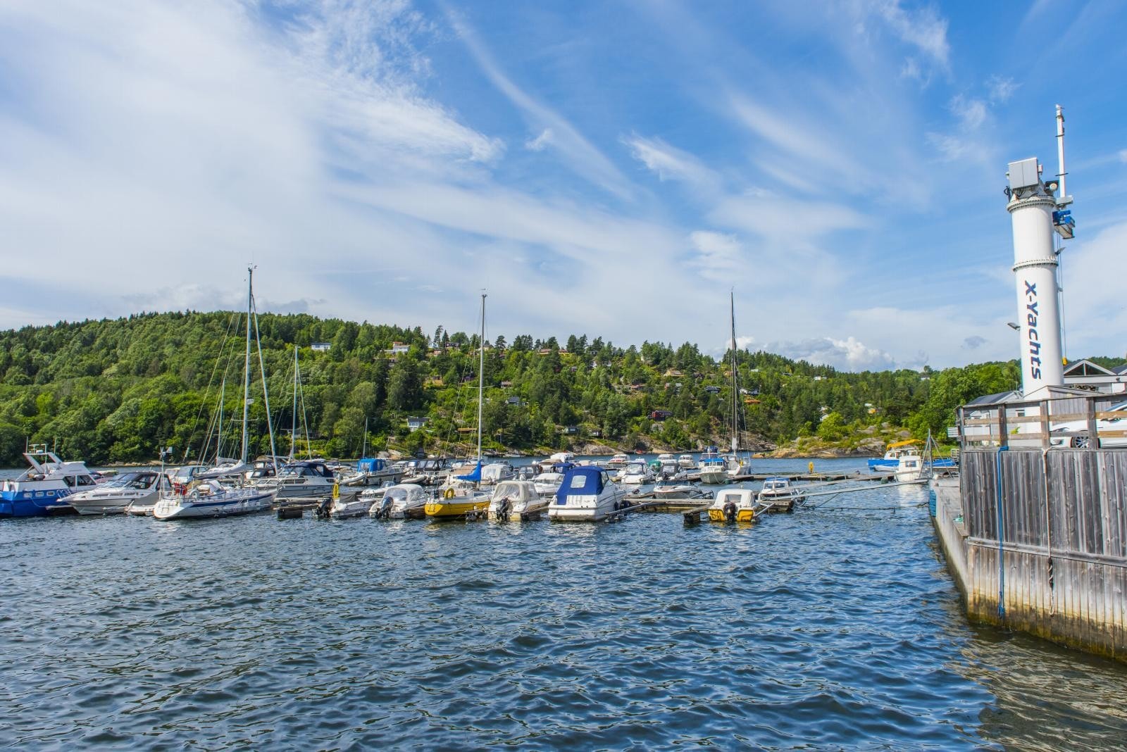 Marinaen på Nesset ligger 2.5 km fra boligen. Har du båtplass her kan du sykle ned til båten Galleribilde